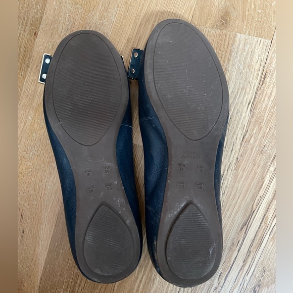 Navy blue ballet shoes - Picture 3 of 5